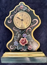 Wood ~ French Country Style Clock ~ Hand Pain...