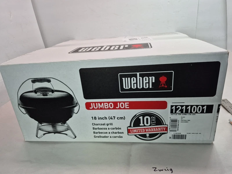 Weber Jumbo Joe portable charcoal grill