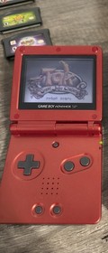 Nintendo Game Boy Advance SP (AGS-001), (AGS-101).  Games and Travel Case.