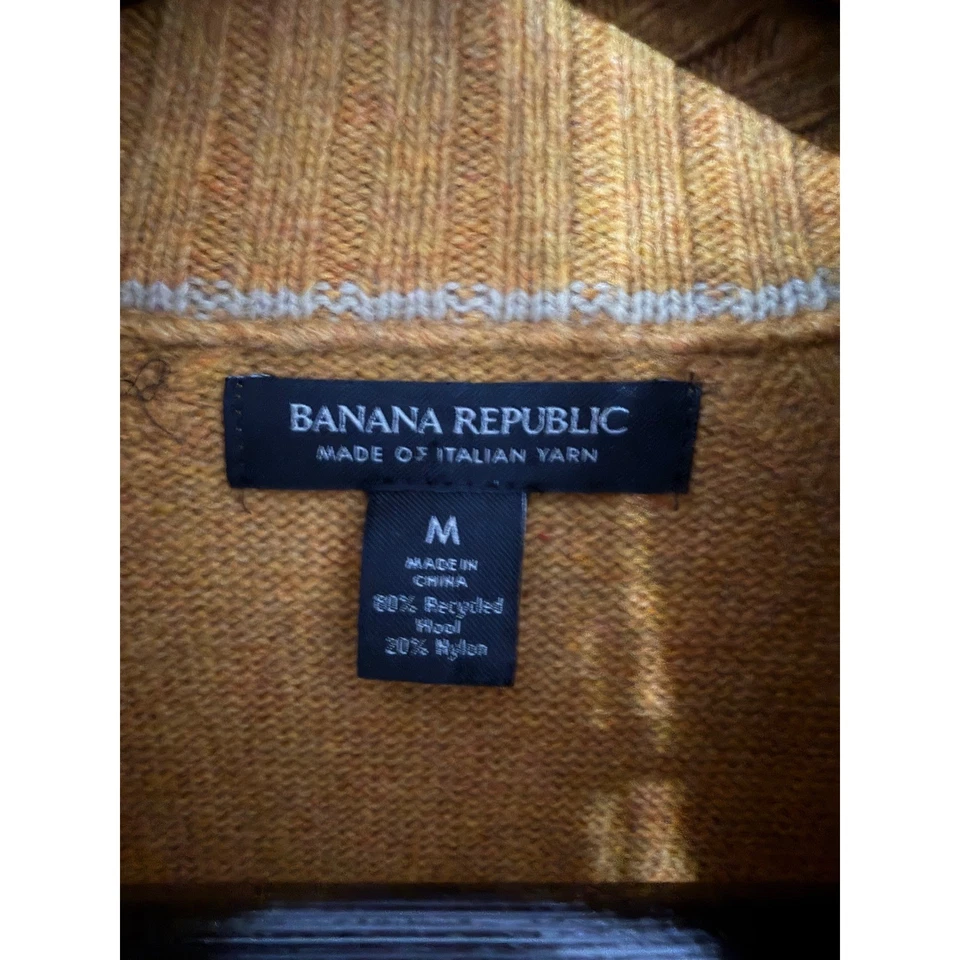 Suéter Banana Republic Italiano Mezcla Lana Cuello Simulado Talla M Foto 4 de 4