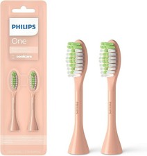 2-Pack Philips One by Sonicare Toothbrush Brush Heads Shimmer BH1022/05