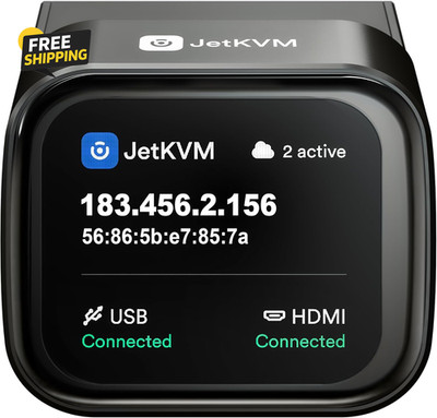 Jetkvm IP KVM PC Remote Control, Jet KVM over IP Ethernet Open-Source
