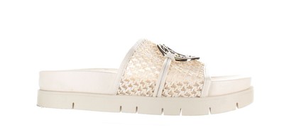 Sam & Libby Womens Asher Beige Sandals Size 7 (7745710)