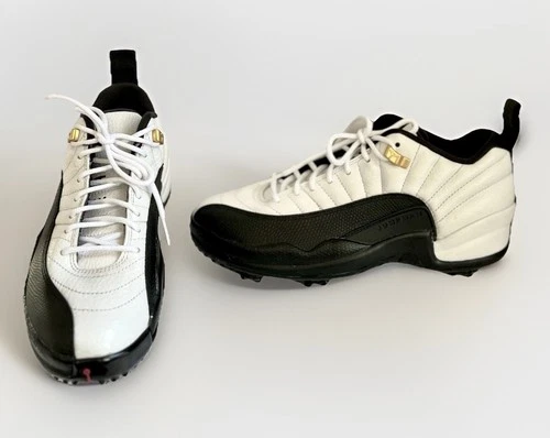 Nike Air Jordan 12 Low "Taxi" Golf Shoes DH4120-100 Men's Size 6.5 Pristine