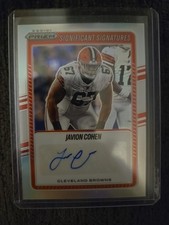 2025 Panini Prizm Significant Signatures Javion Cohen Autograph