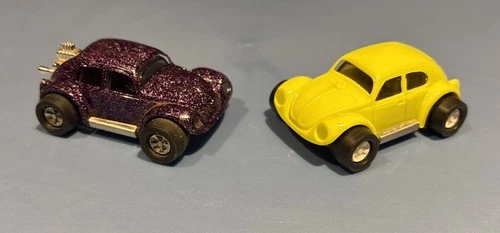1970’s Tonka Totes Bug Blaster Purple Glitter/Lime Green Volkswagen VW Beetle’s