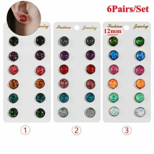 Mode-Ohrschmuck aus Stein Opal