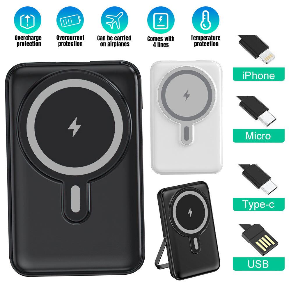 Magsafe Power Bank Magnetic Battery Pack Wireless Charger for