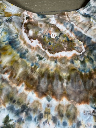 Lululemon Love Long Sleeve Women's Multicolor Ice Tie Dye Rare Sz 8/10 19” PP - Picture 7 of 12