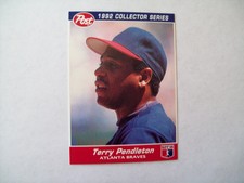 TERRY PENDLETON ATLANTA BRAVES 1992 POST #22 MLB BASEBALL