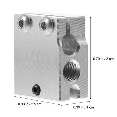 Heating Aluminum Block Hot End Heater Extruder 3D Printers Parts - Afbeelding 11 van 12