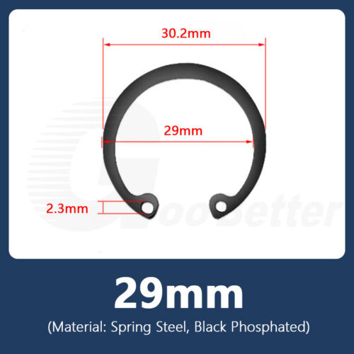 lnternal Circlips For Bore C-Clip 3mm-150mm Spring Steel Retaining Ring DIN 472 - Picture 36 of 74