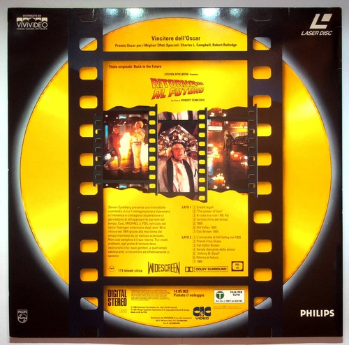 EBOND Ritorno Al Futuro - Laser Disc PAL - Picture 2 of 2