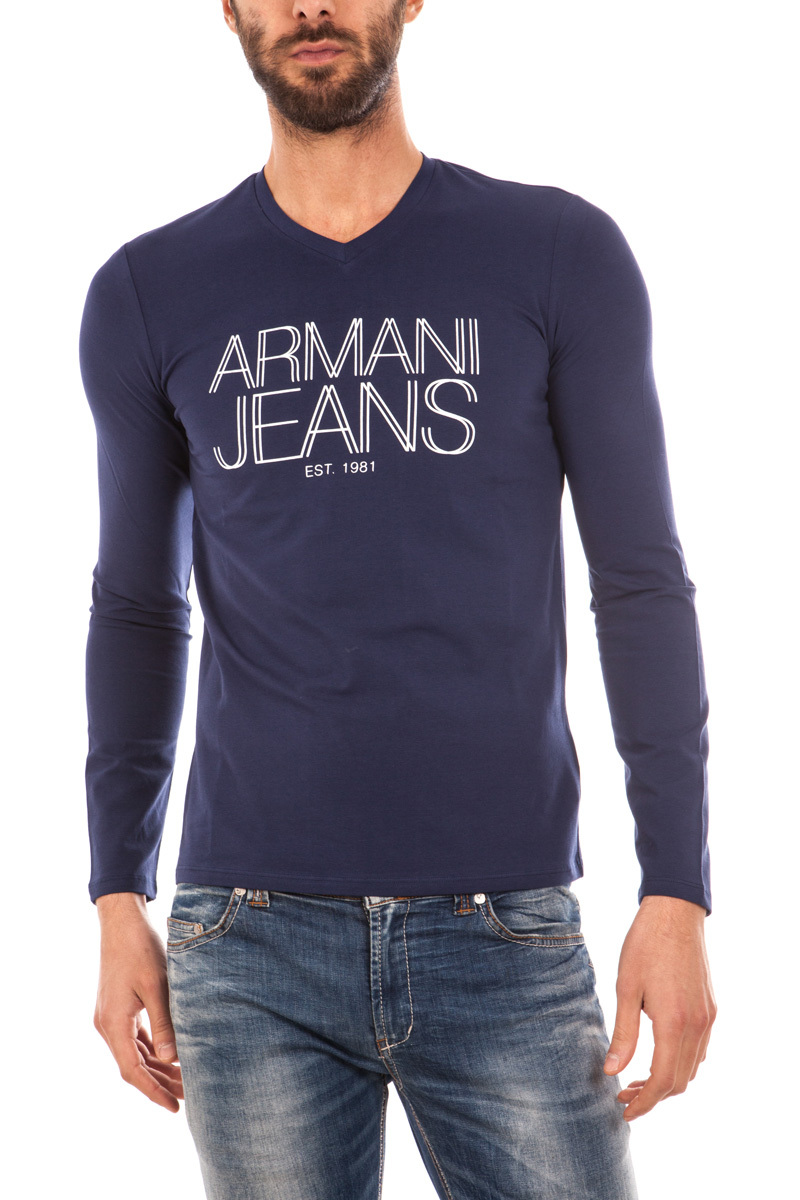 Armani Jeans AJ T-Shirt Sweatshirt Sz. L Man bluees 6X6T116J0AZ-1546 PUT OFFER Armani Jeans AJ T-Shirt Sweatshirt Sz. L Man bluees 6X6T116J0AZ-1546 PUT OFFER