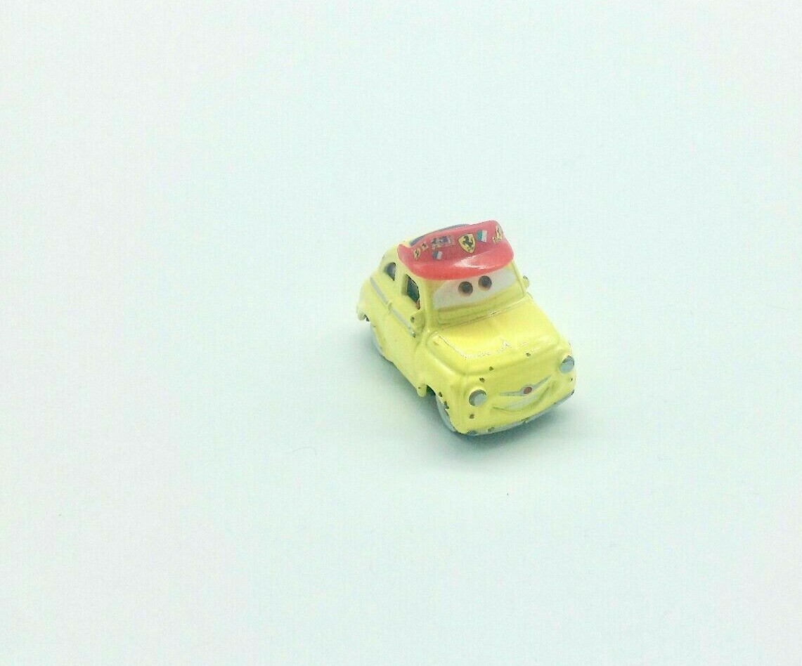 Ferrari Fan Luigi w/ Hat Diecast Metal & PVC Disney Pixar Cars 2