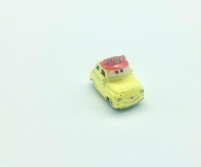 Ferrari Fan Luigi w/ Hat Diecast Metal & PVC Disney Pixar Cars 2