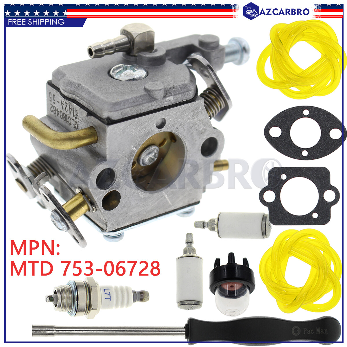 For Remington Rodeo Chainsaw 75306728 Carburetor Parts RM5520 RM5520R