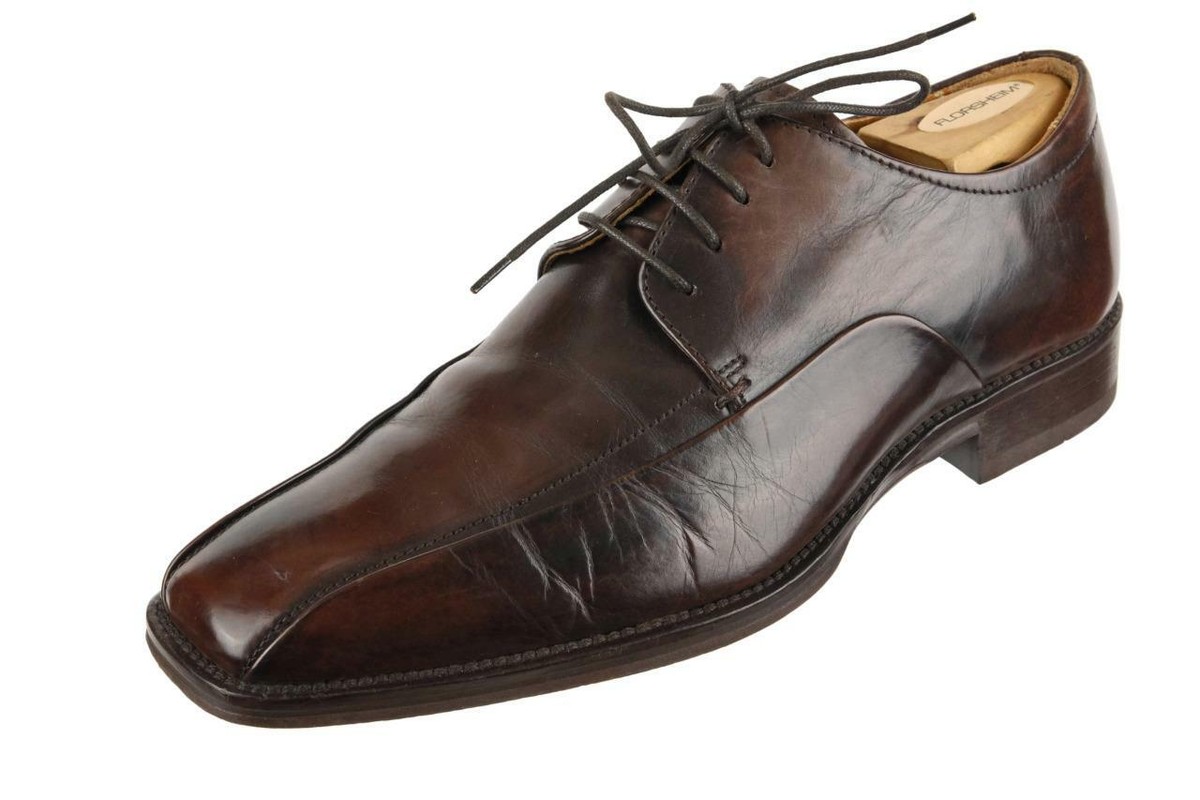 LKNW Brown iD BROWNS Leather Bicycle Toe Oxford Dress Shoes 