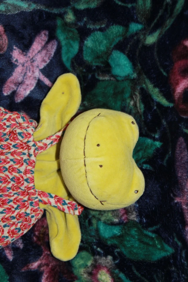 doudou MOULIN ROTY LA GRANDE FAMILLE GRENOUILLE VERT MARIONNETTE PERLETTE - Photo 2/4