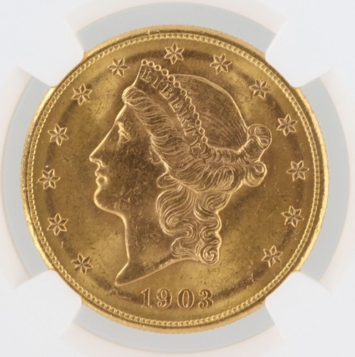1903-S Liberty Head Double Eagle NGC MS63 $20 San Francisco Minted Gold Coin - Picture 2 of 4