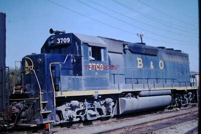 Original 1976 B&O GP-40 Locomotive Chicago Slide #4145