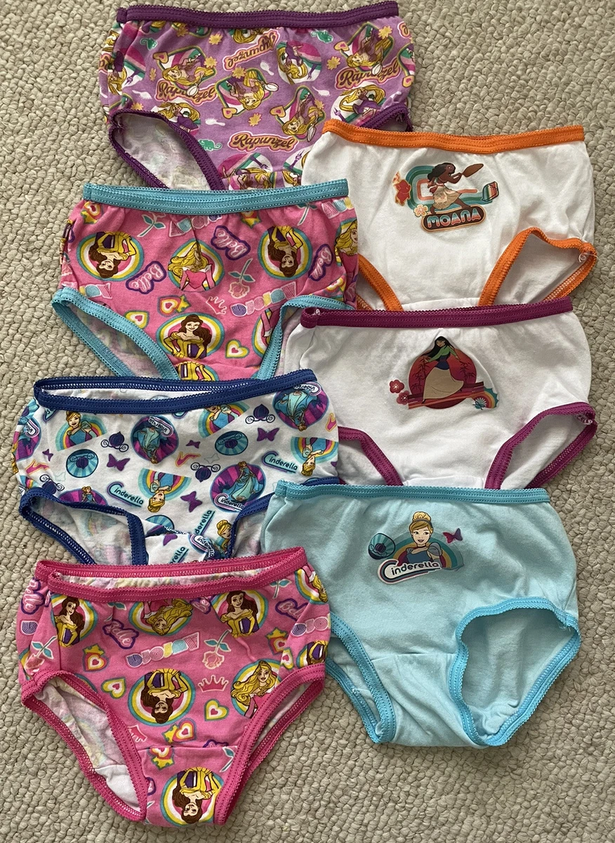 NWTT Disney Princess Toddler Girls Panties Underwear Pack of 7