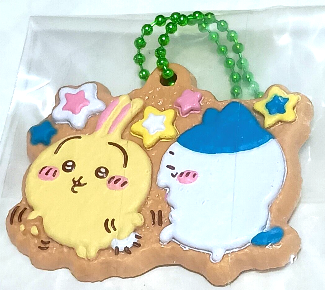 Hachiware & Usagi Keychain Bandai Shokuga Chiikawa Cookie Charm