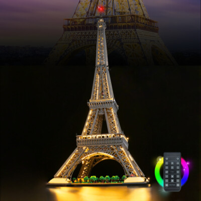 LocoLee LED Licht Kit für Lego 10307 Eiffel Tower Modell Beleuchtung Light Set
