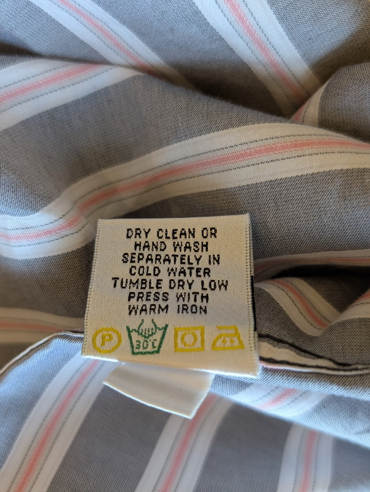 Bugatchi Cotton Square Button Striped Shaped Fit … - image 9