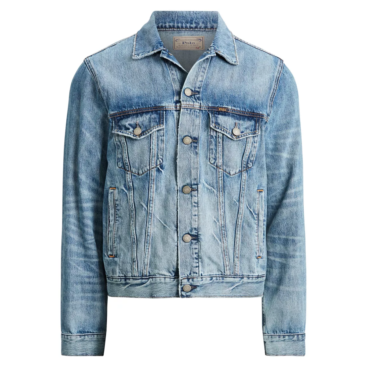 $188 NWT POLO RALPH LAUREN Men's Classic Faded Denim Trucker
