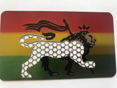 5 x Tabak / Kräuter Kreditkarte flache Taschenmühlen LÖWE VON ZION