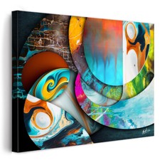 Leinwand Bilder XXL Wandbilder Abstrakte Geometrische Malerei Moderne Kunst 4684