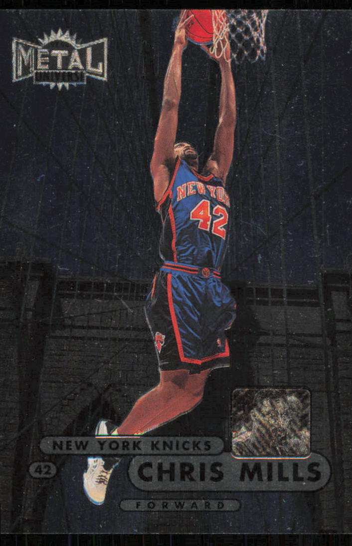 1997 METAL UNIVERSE CHAMPIONSHIP CHRIS MILLS 2 MINT BASKETBALL NEW YORK KNICKS