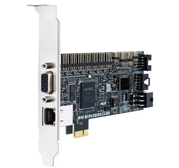 Asus IPMI Expansion Card w/ Dedicated Ethernet Controller, VGA Port, PCIe 3.0 x - Image 2 of 3