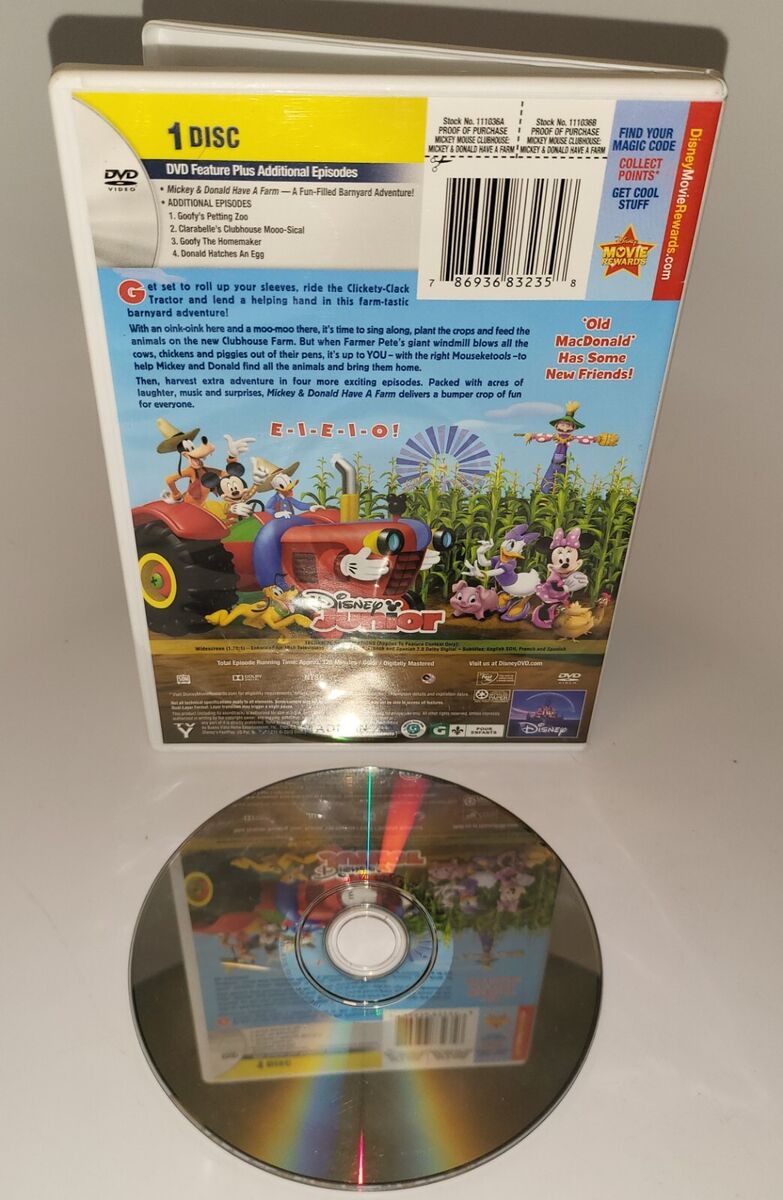 Mickey Mouse Clubhouse: Mickey and Donald Have and Farm (DVD, 2012)  786936832358