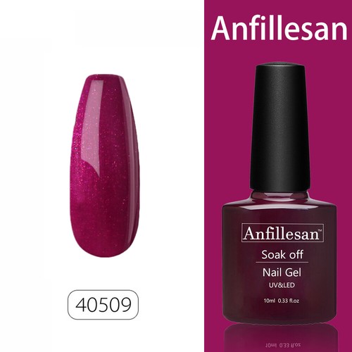 Anfillesan Nail Polish UV LED Soak Off Gel Polish Base Top Coat Gel Varnish 10ml - Picture 100 of 155