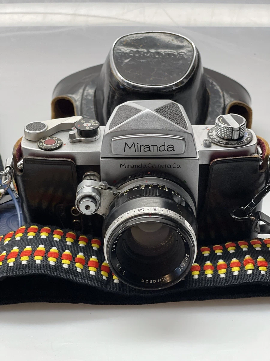 RARE Miranda Model Dr 35mm Film Camera, Leather Case, Soligor 50mm No. 642516