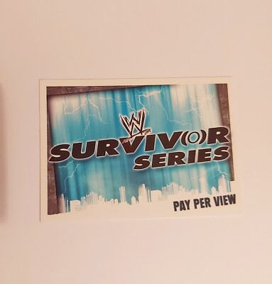 Topps WWE Slam Attax Evolution Survivor Series Pay Per View