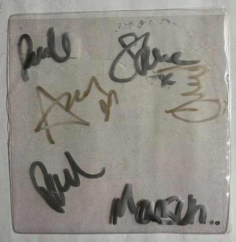 MANSUN. SHE MAKES MY NOSE BLEED. FULLY HAND SIGNED. 7" RED VINYL. R 6458. 1997 - Picture 3 of 12