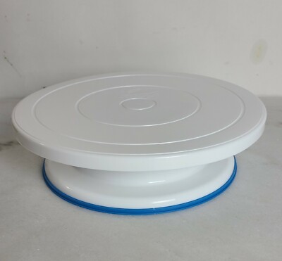 Case of (8) - Ateco 608 11'' Revolving Plastic Cake Stand with Non-Slip Base