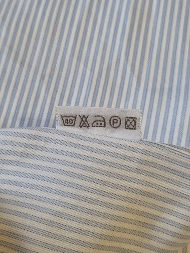 Brioni Blue Striped Classic Old Money Shirt, Size 42 (L) - Picture 11 of 11