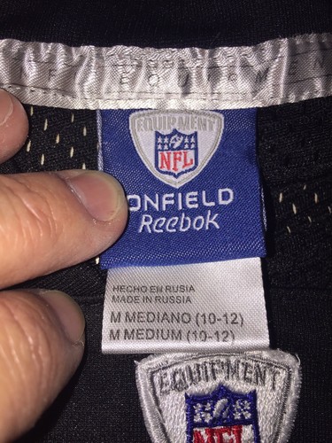 PITTSBURGH STEELERS REEBOK ONFIELD MIKE WALLACE #17 JERSEY YOUTH M(10-12) Used - Picture 5 of 6