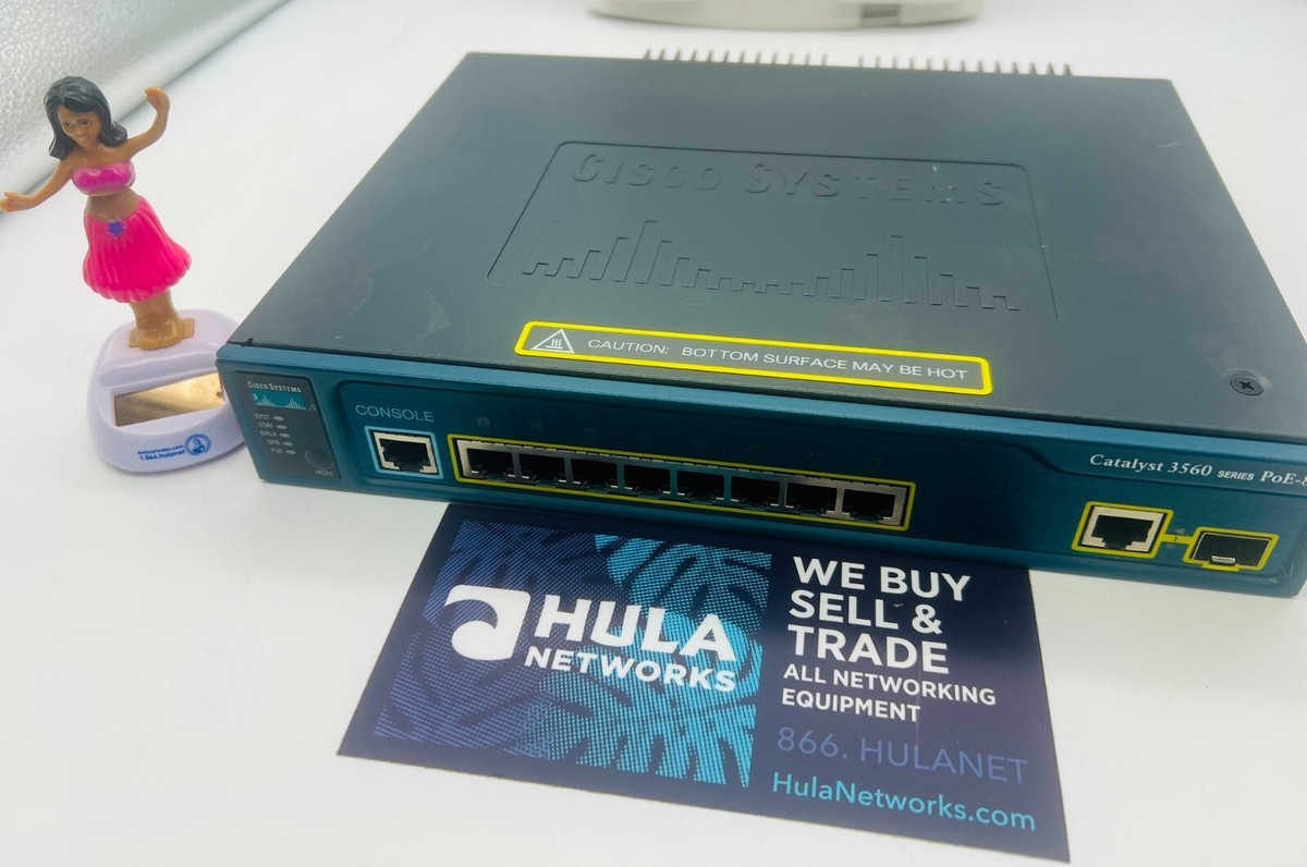 CISCO Catalyst 3560 Series PoE-8 WS-C3560-8PC-S 8 Port Network