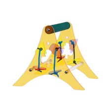 Sanded Nail Trimming Tabletop Parrot Perch Stand for Pet Birds - Medium