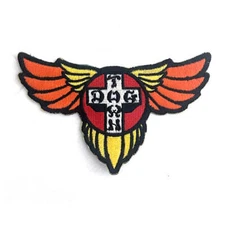 Dogtown Skateboards Wings 70's Logo Patch 4" x 2.25"