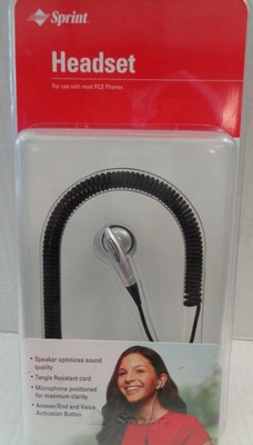 Sprint Headset Black Works With PCS 