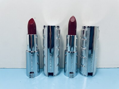 GIVENCHY -LE ROUGE INTERDIT -338 INTENSE SILK -LIMITED EDITION-0.12 OZ -LOT OF 2