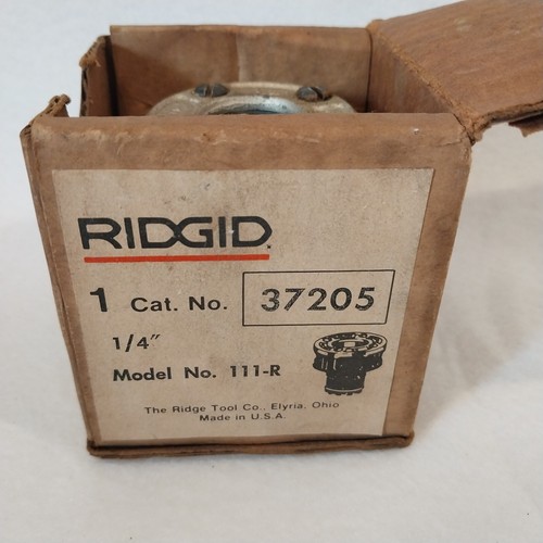 1/4" Ridgid 111-R NPT Pipe Threading Threader Die Head 1/4" NPT #37205 USA Made - Picture 3 of 6