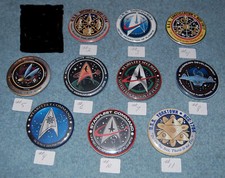 Various StarFleet  Star Trek Pinback Buttons, New