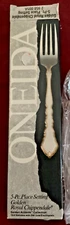 GOLDEN ROYAL CHIPPENDALE 5 Pc Place Setting Unused Oneida Stainless Flatware